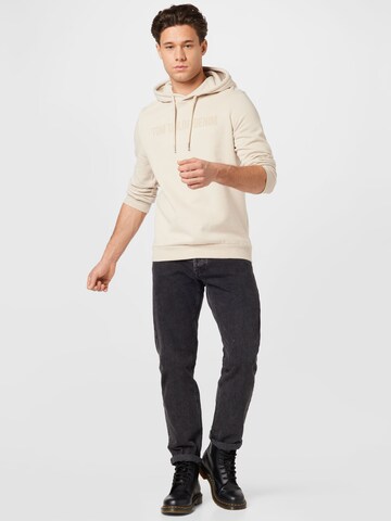 TOM TAILOR DENIM Sweatshirt in Beige