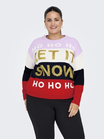 ONLY Carmakoma Pullover in Mischfarben: Vorderseite