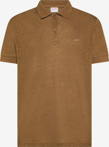 Maglietta 'POLO JERSEY LINEN S/S' di SUN68 in marrone: frontale