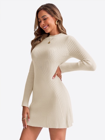 Imily Bela - Vestido de punto en beige: frente