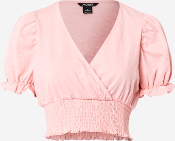 Monki Shirt in Roze: voorkant