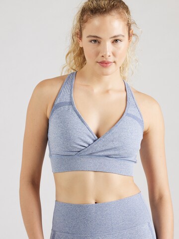 Bustier Soutien-gorge de sport ICANIWILL en bleu : devant