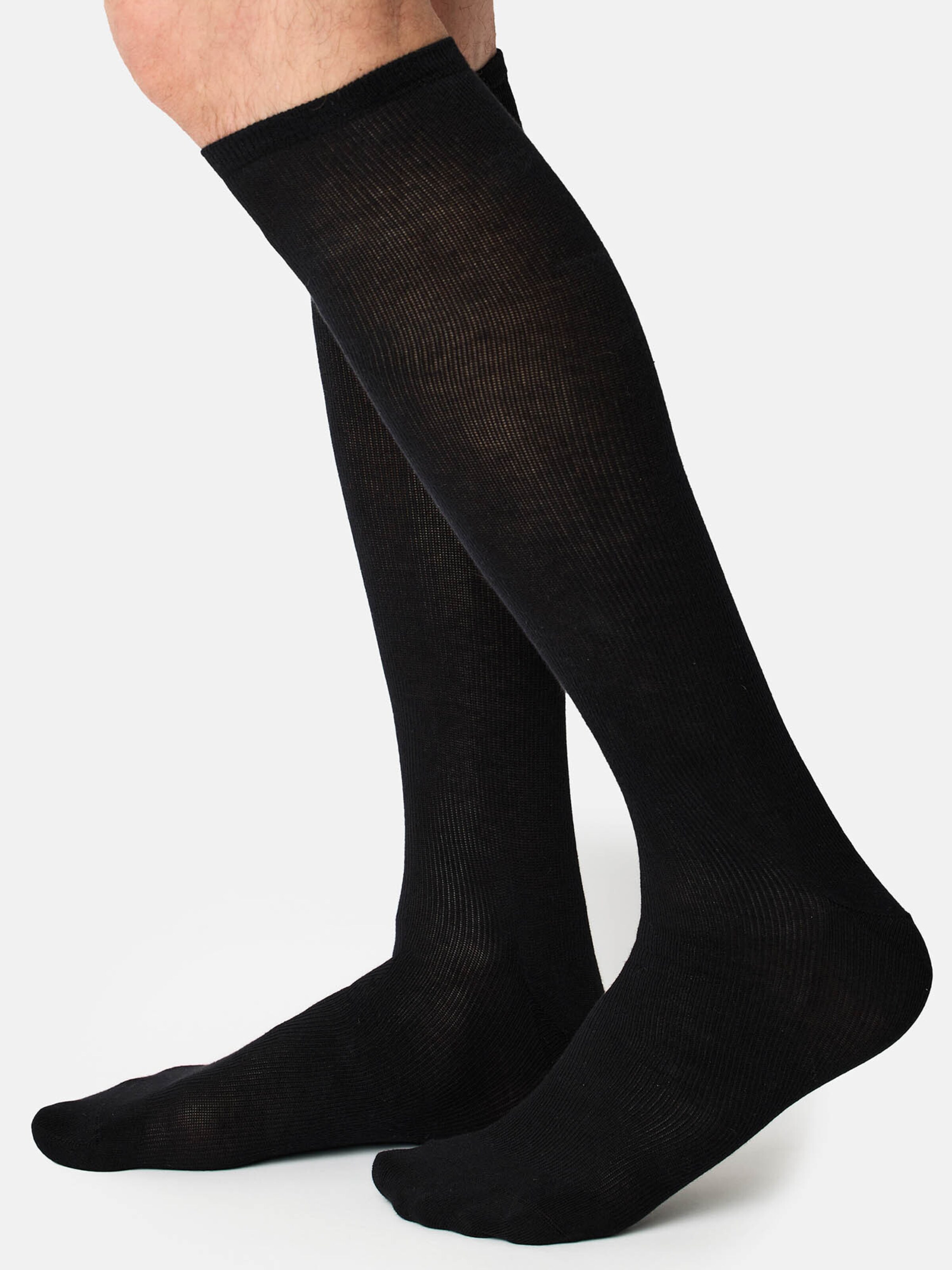 Nur Die Kniekousen ' Fit & Vital ohne Einschneiden ' in Zwart