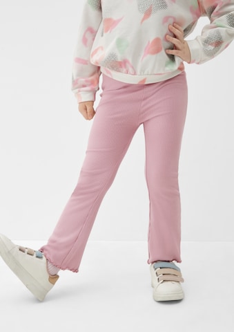 évasé Leggings s.Oliver en rose : devant