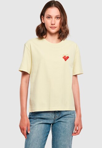 Maglietta 'Cherrie Lovers' di Miss Tee in giallo