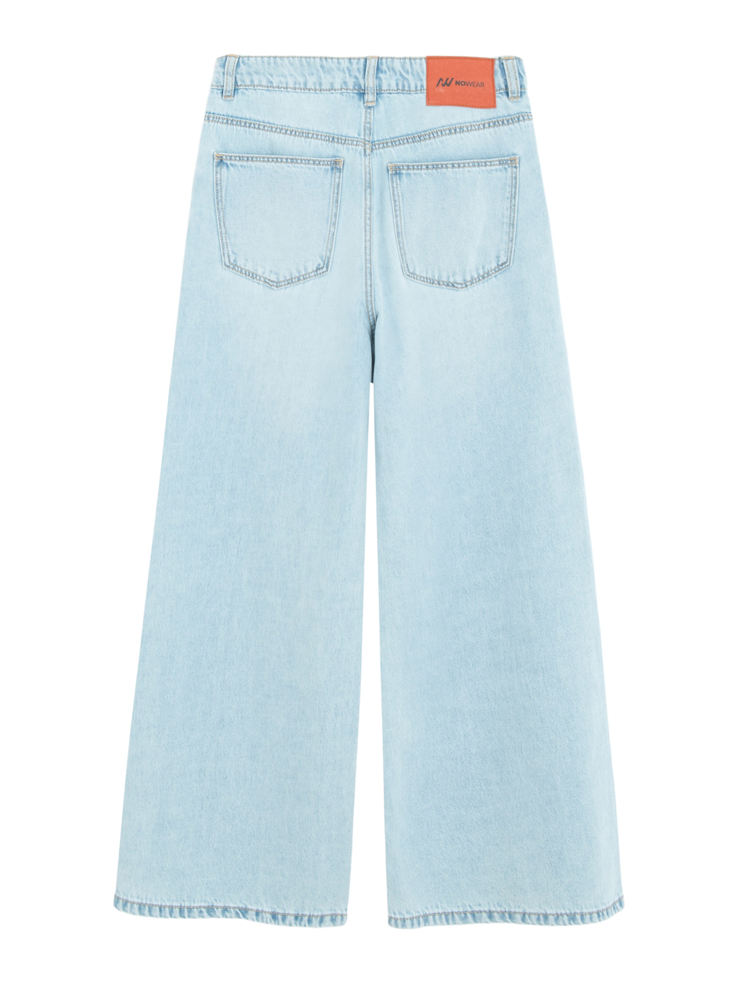 NoWear Wide Leg Jeans i blå