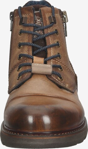 bugatti Lace-Up Boots 'Scarus' in Brown