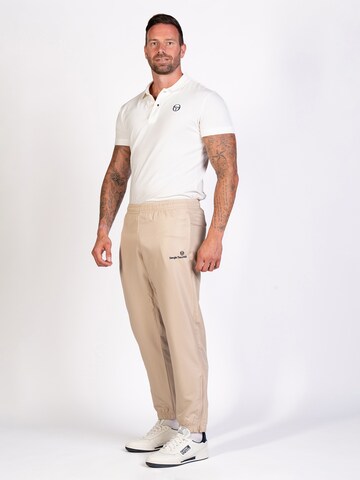 Sergio Tacchini Tapered Sporthose 'Carson 021' in Beige