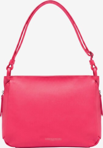 Borsa a spalla 'Genuina' di Virginia Rhinè in rosso: frontale