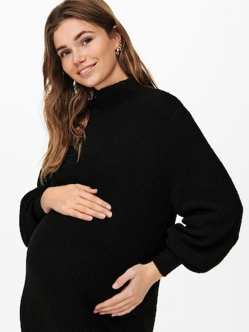 Only Maternity Knitted dress 'Lucca' in Black