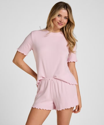Hunkemöller Pyjamabroek 'Pointelle' in Roze