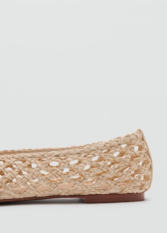 MANGO Ballerina 'Tuna' in Beige