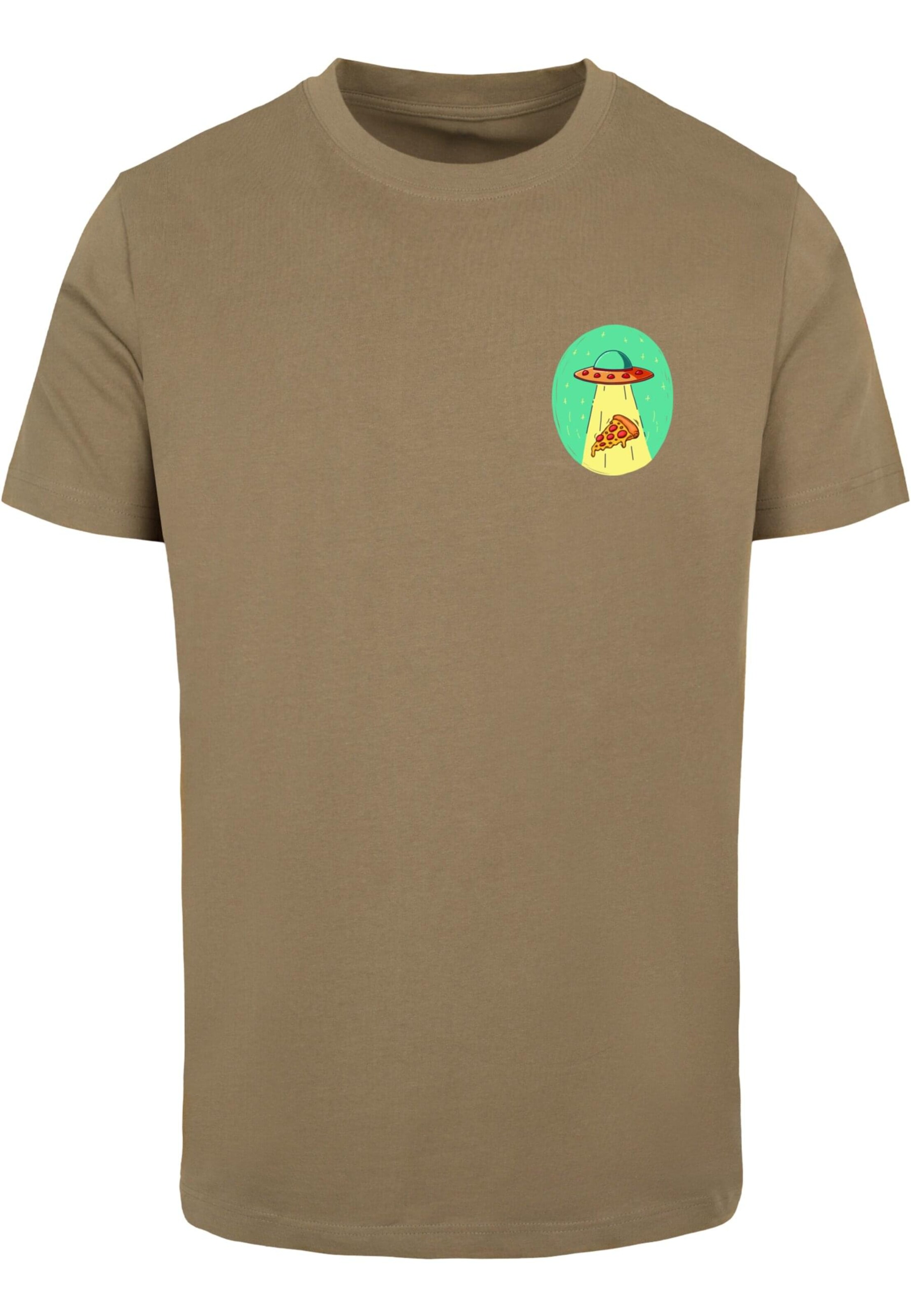 Mister Tee Bluser & t-shirts 'Ufo Pizza' i grøn: forside