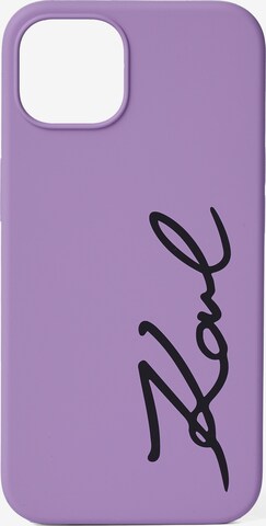 Karl Lagerfeld - Capas para smartphones 'iPhone 13 Pro Max' em roxo: frente