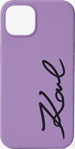 Protection pour smartphone 'iPhone 13 Pro Max' Karl Lagerfeld en violet : devant