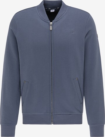 DreiMaster Vintage Zip-Up Hoodie in Blue: front