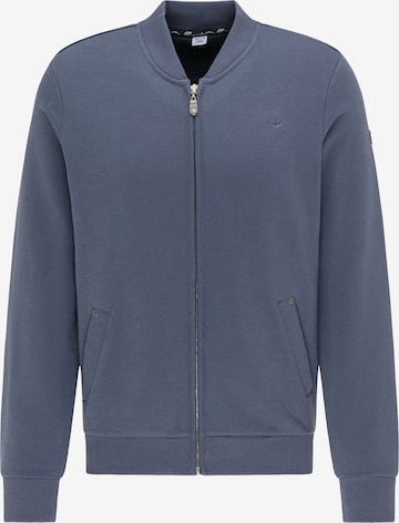 DreiMaster Vintage Zip-Up Hoodie in Blue: front