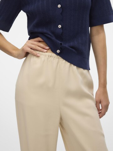 VERO MODA Wide Leg Hose 'CARMEN' in Beige