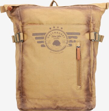 GREENBURRY Backpack in Beige: front
