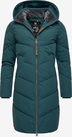 Ragwear Winter Coat 'Rebelka' in Green: front