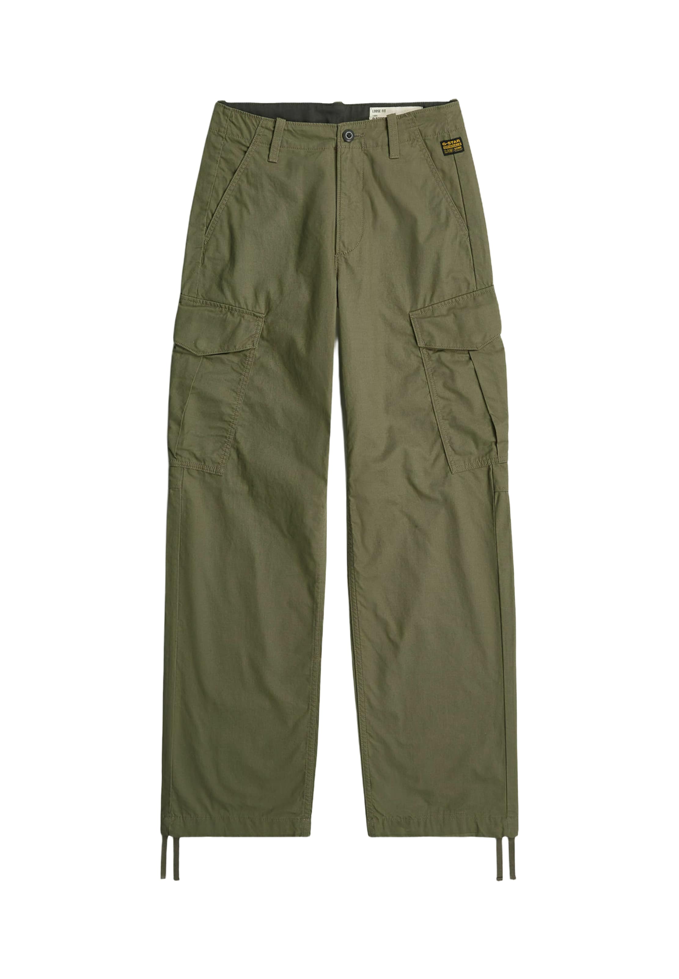 G-STAR - Loosefit Pantalón cargo 'Holt' en verde: frente
