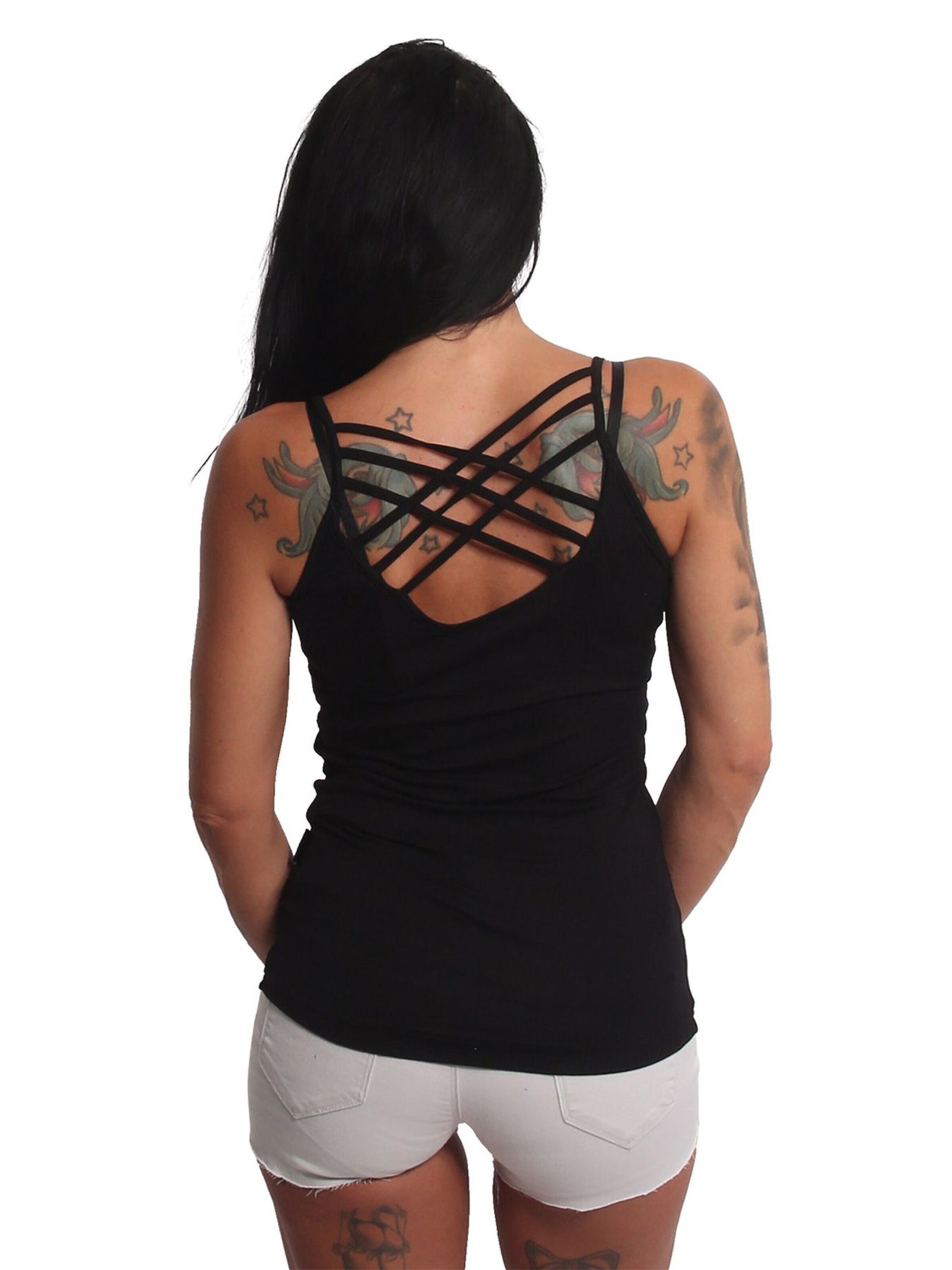 Yakuza Top 'Give It' in Black