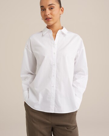 Camicia da donna di WE Fashion in bianco: frontale