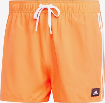 ADIDAS SPORTSWEAR Sportbadehose '3-Stripes Clx' in Orange: predná strana