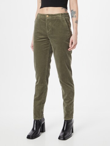 BONOBO Slim fit Chino Pants in Green: front