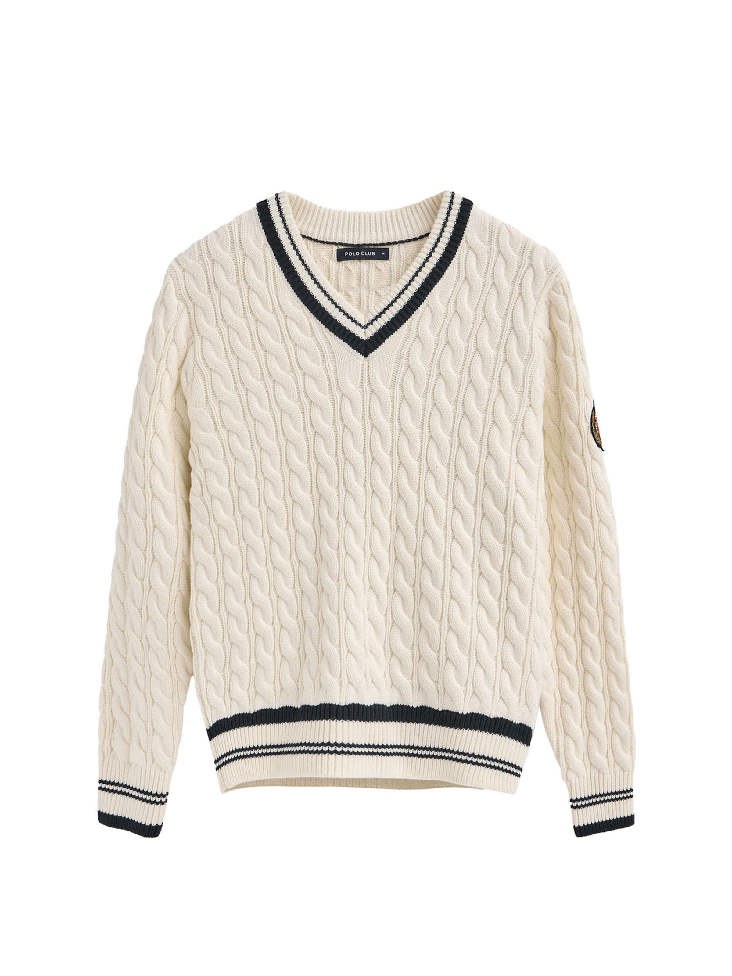 Polo Club Pullover in Beige: Vorderseite