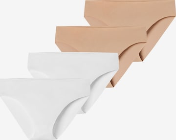 Slip ' Invisible Light ' SCHIESSER en beige : devant