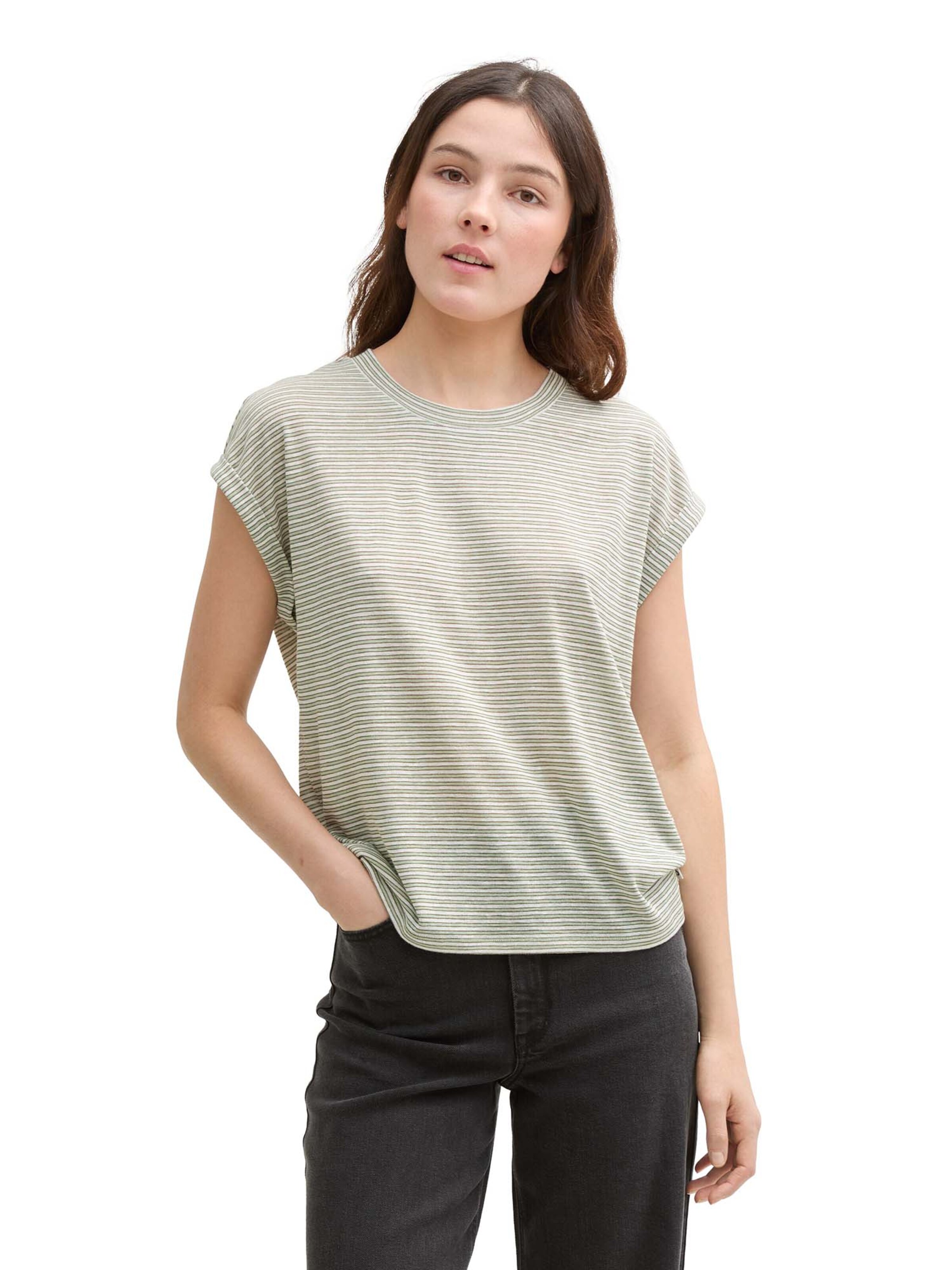 TOM TAILOR DENIM Shirt in Green: front