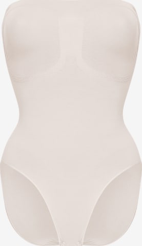 Body modelant 'Trägerloser Bodysuit Sculpting Shapewear mit Slip' cfab (formerly creamy fabrics) en beige : devant