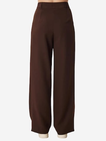 Happiness İstanbul Wide leg Pleat-front trousers in Brown