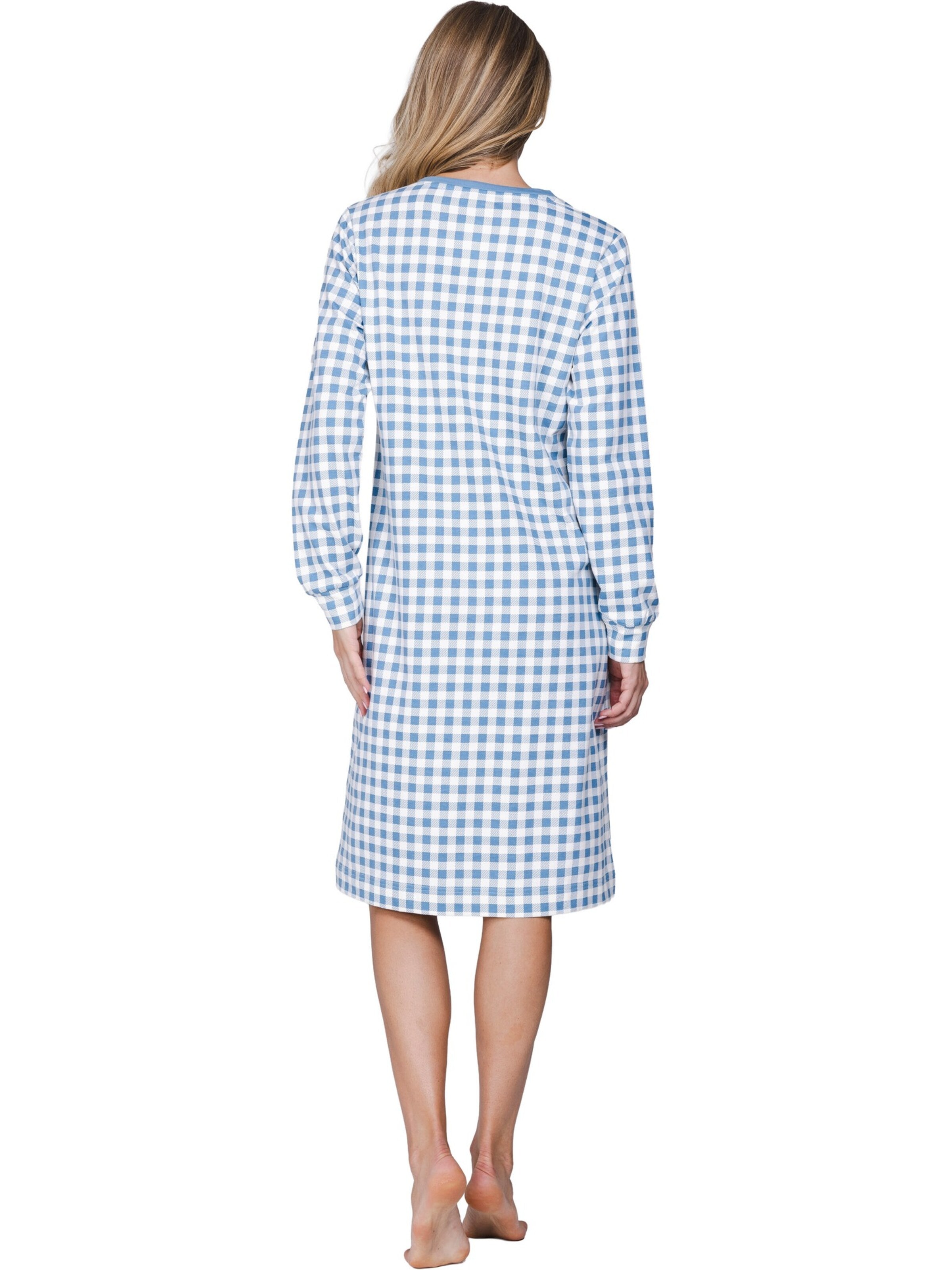Pastunette Nachthemd 'Blue Cottage' in Blauw