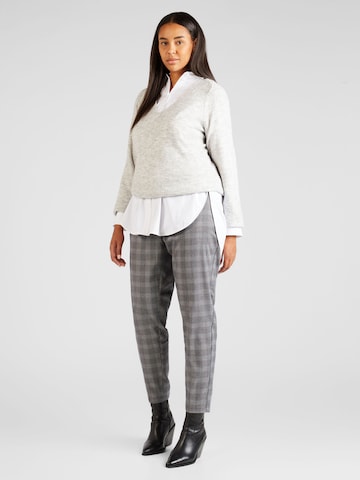 Vero Moda Curve Regular Pants 'MALIN' in Grey