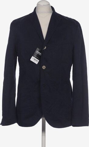 H&M Suit Jacket in L-XL in Blue: front