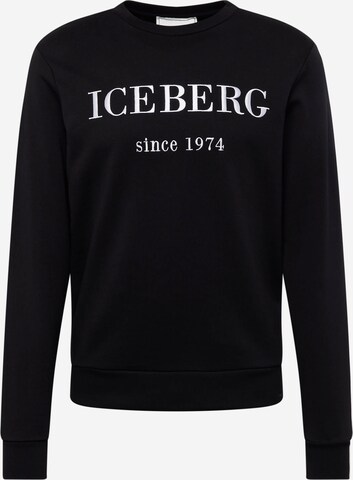 Sweat-shirt ICEBERG en noir : devant