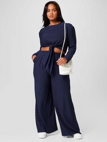 Wide leg Pantaloni 'Hetty' di Guido Maria Kretschmer Curvy in blu