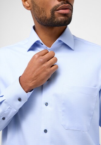 ETERNA Comfort fit Button Up Shirt in Blue