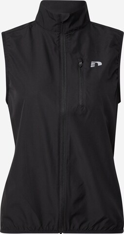 Gilet sportivo di Newline in nero: frontale