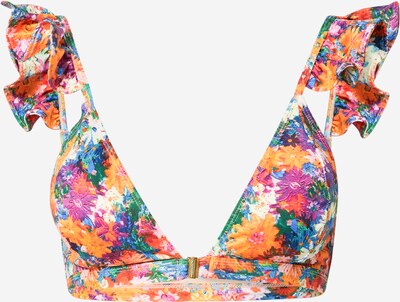 Underprotection Bikini gornji dio 'LOTUS' u bež / zelena / narančasta / roza, Pregled proizvoda