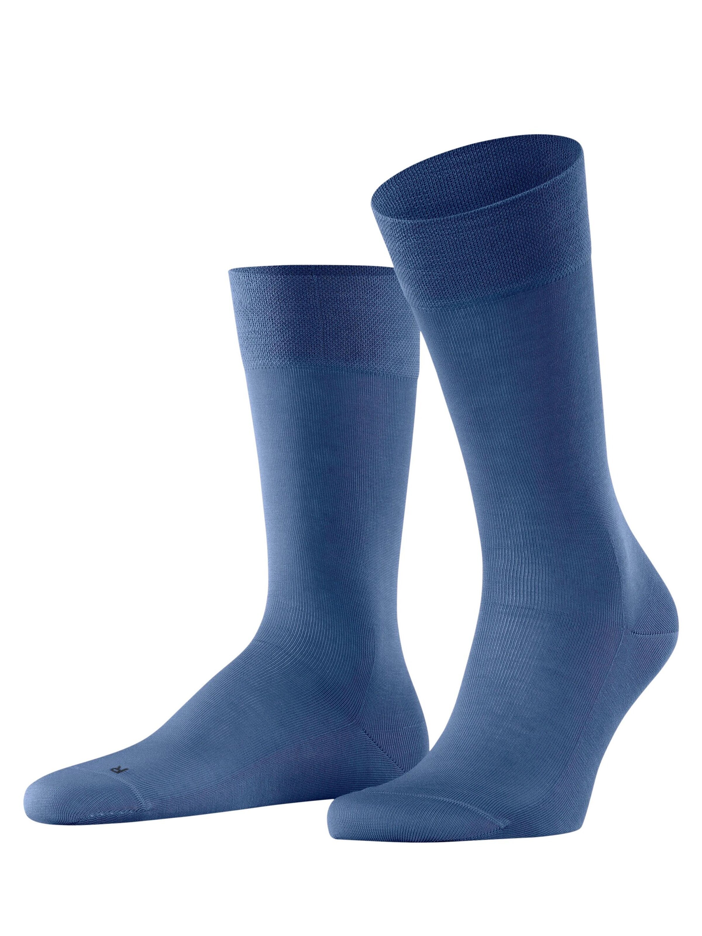 FALKE Socken 'Sensitive Malaga'‌‌‌‌‌‌‌‌‌‌ in Blau: Vorderseite