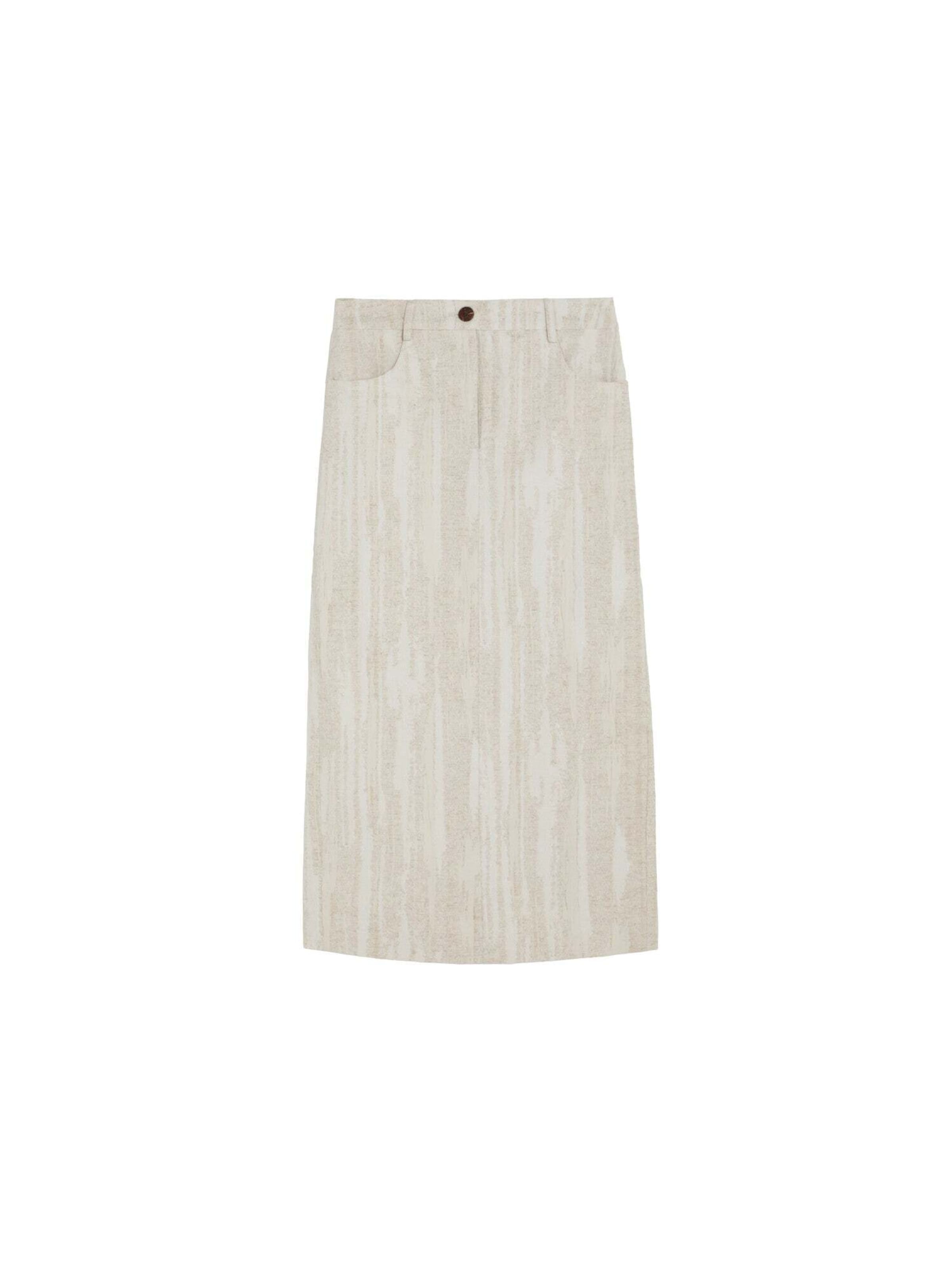 Scalpers Scrustic Jac Skirt ' ' in Beige: Vorderseite