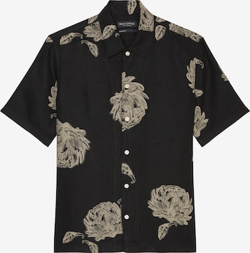 Marc O'Polo Regular fit Button Up Shirt in Black: front