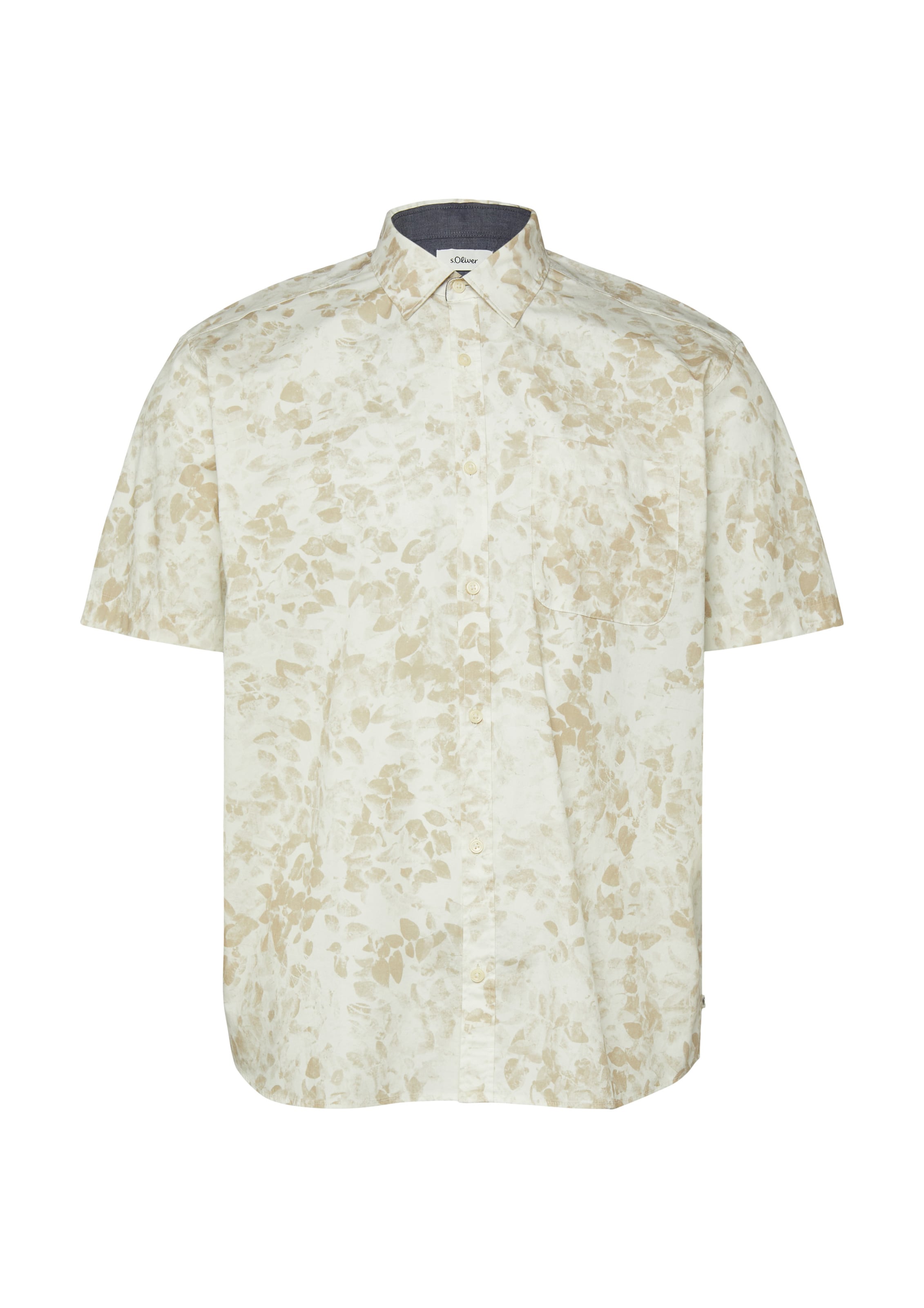 s.Oliver Overhemd in Beige: voorkant