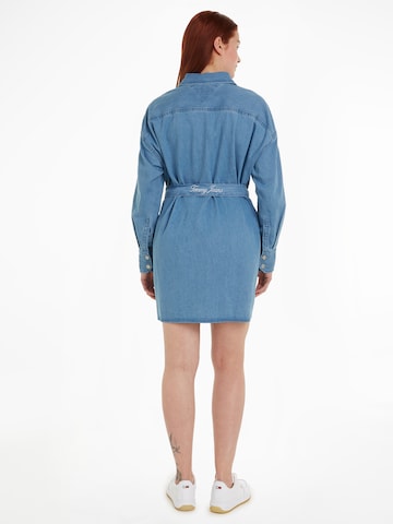 Tommy Jeans Curve Shirt Dress in Blue