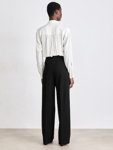BOSS Wide leg Pantalon 'Tilda1' in Zwart
