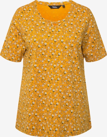 T-shirt Ulla Popken en jaune : devant