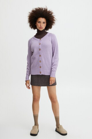 ICHI Knit Cardigan 'ODANSA' in Purple